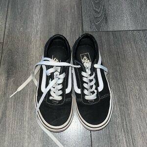 Vans Black and White Low-Top Sneakers